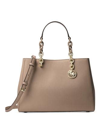 michael kors cynthia medium convertible satchel truffle